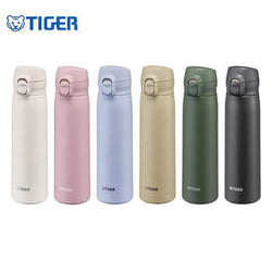 Tiger Vacuum Insulated Bottle MKR-W035/W050/W060 in various colors for corporate gift use.