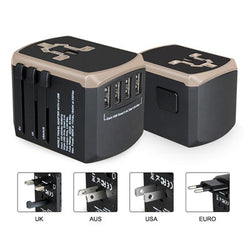 Travel Adapter with 4 USB Port Corporate Gifts Singapore