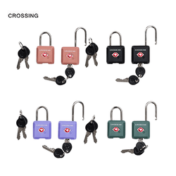 Crossing Ultra-Light TSA Travel Lock With Keys (Twin Pack) in various colors with keys for secure travel.