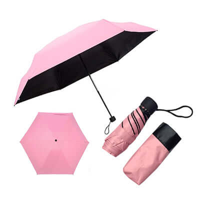 Black Coated Foldable Umbrella Corporate Gifts Singapore