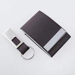 Voyaran Double Side Name Card Holder With Keychain Corporate Gifts Singapore