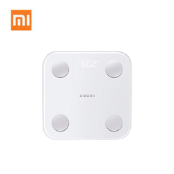 Xiaomi Body Composition Scale S400 displayed on a white background, showing weight measurement.