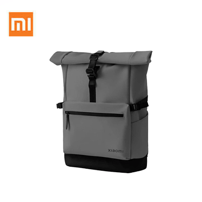 Xiaomi Roll Top Casual Backpack in gray, a perfect corporate gift for stylish and practical use.