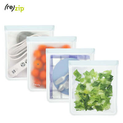 Rezip Lay-Flat Gallon Leakproof Reusable Storage Bag 4-pack kit Corporate Gifts Singapore
