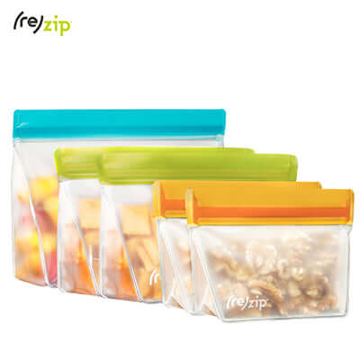 Rezip 5-piece Stand-Up Leakproof Reusable Storage Bag Pack n' Go Kit Corporate Gifts Singapore