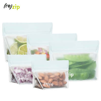Rezip 5-piece Stand-Up Leakproof Reusable Storage Bag Starter Kit Corporate Gifts Singapore