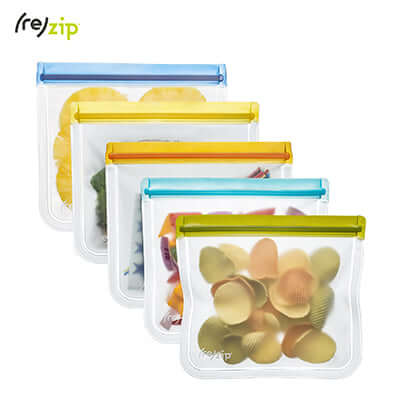 Rezip Lay-Flat Lunch Leakproof Reusable Storage Bag 5-pack Corporate Gifts Singapore