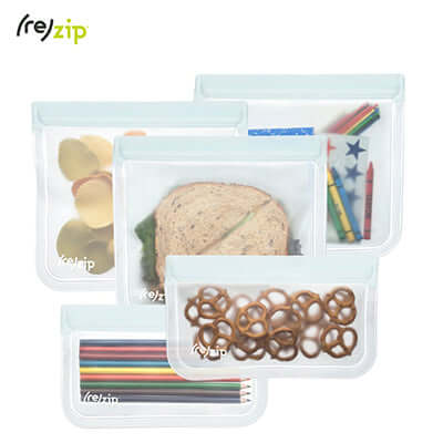 Rezip 5-piece Lay-Flat Starter Leakproof Reusable Storage Bag Kit Corporate Gifts Singapore
