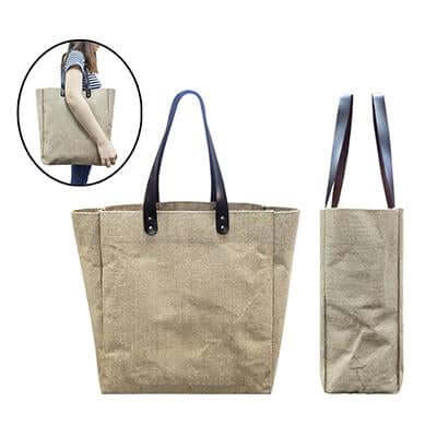 Eco Friendly Jute Tote Bag with Shoulder Strap Corporate Gifts Singapore