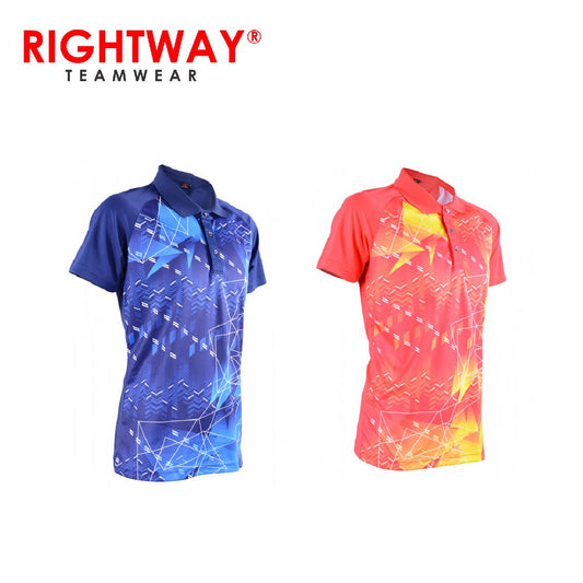Rightway MOF 31 Neon-Tech Abstract Collared Sublimation Corporate Gifts Singapore