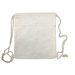Cotton Canvas Drawstring Bag with Zip Compartment Corporate Gifts Singapore