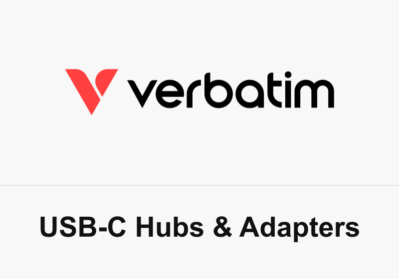 Verbatim USB-C Hubs & Adapters